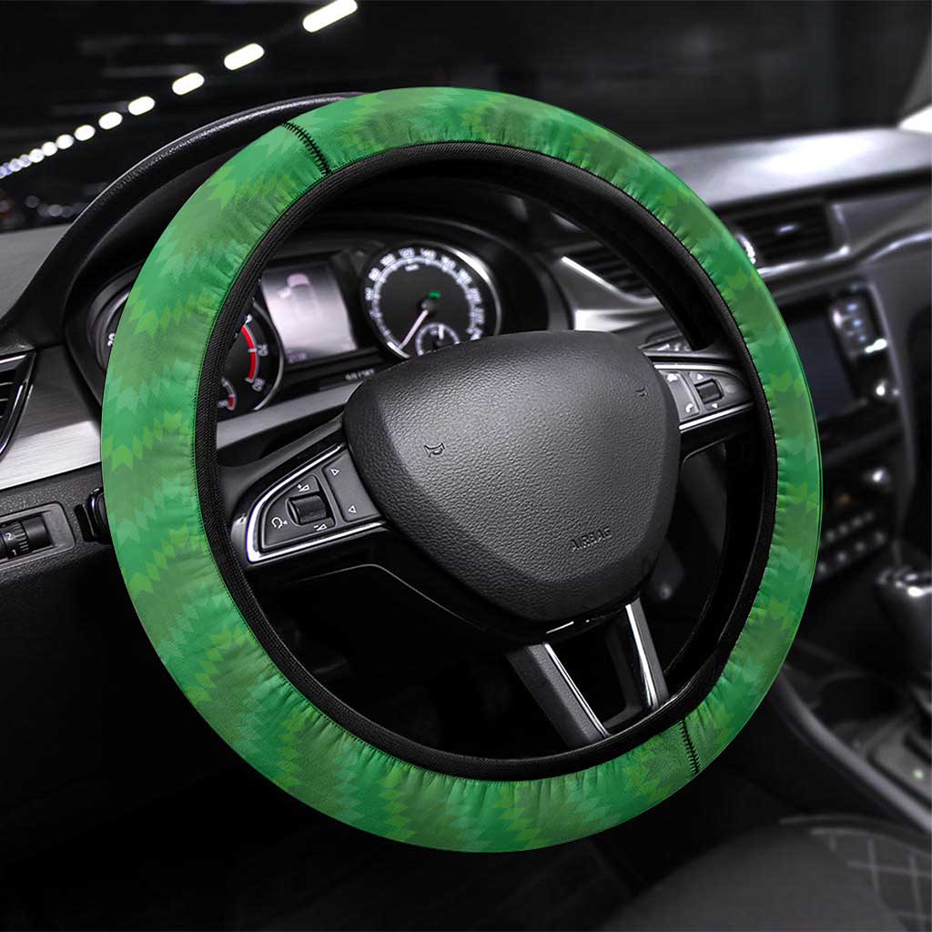 Bolivia La Verde Soccer Steering Wheel Cover with Number and Flaming Ball Graphic
