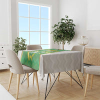 Bolivia La Verde Soccer Tablecloth with Number and Flaming Ball Graphic