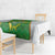 Bolivia La Verde Soccer Tablecloth with Number and Flaming Ball Graphic
