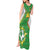 Personalized Bolivia La Verde Soccer Tank Maxi Dress with Number and Flaming Ball Graphic
