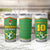 Bolivia La Verde Soccer Tumbler Cup with Number and Flaming Ball Graphic