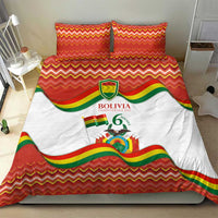 Bolivia Independence Day Bedding Set with Flag Colors and August 6 Celebration Design