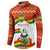Bolivia Independence Day Button Sweatshirt with Flag Colors and August 6 Celebration Design