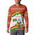 Bolivia Independence Day Button Sweatshirt with Flag Colors and August 6 Celebration Design