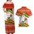 Bolivia Independence Day Couples Matching Off Shoulder Maxi Dress and Hawaiian Shirt with Flag Colors and August 6 Celebration Design