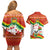 Bolivia Independence Day Couples Matching Off Shoulder Short Dress and Hawaiian Shirt with Flag Colors and August 6 Celebration Design
