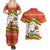 Bolivia Independence Day Couples Matching Summer Maxi Dress and Hawaiian Shirt with Flag Colors and August 6 Celebration Design