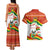 Bolivia Independence Day Couples Matching Tank Maxi Dress and Hawaiian Shirt with Flag Colors and August 6 Celebration Design