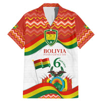 Bolivia Independence Day Family Matching Mermaid Dress and Hawaiian Shirt with Flag Colors and August 6 Celebration Design