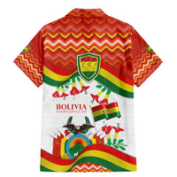 Bolivia Independence Day Family Matching Mermaid Dress and Hawaiian Shirt with Flag Colors and August 6 Celebration Design