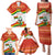 Bolivia Independence Day Family Matching Puletasi and Hawaiian Shirt with Flag Colors and August 6 Celebration Design