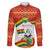 Bolivia Independence Day Family Matching Puletasi and Hawaiian Shirt with Flag Colors and August 6 Celebration Design