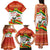 Bolivia Independence Day Family Matching Tank Maxi Dress and Hawaiian Shirt with Flag Colors and August 6 Celebration Design