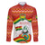 Bolivia Independence Day Family Matching Tank Maxi Dress and Hawaiian Shirt with Flag Colors and August 6 Celebration Design