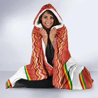 Bolivia Independence Day Hooded Blanket with Flag Colors and August 6 Celebration Design