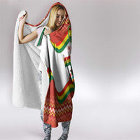 Bolivia Independence Day Hooded Blanket with Flag Colors and August 6 Celebration Design