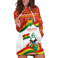 Bolivia Independence Day Hoodie Dress with Flag Colors and August 6 Celebration Design