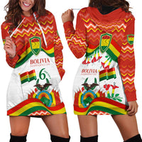 Bolivia Independence Day Hoodie Dress with Flag Colors and August 6 Celebration Design