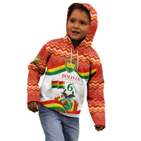 Bolivia Independence Day Kid Hoodie with Flag Colors and August 6 Celebration Design