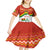 Bolivia Independence Day Kid Short Sleeve Dress with Flag Colors and August 6 Celebration Design