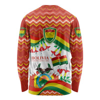 Bolivia Independence Day Long Sleeve Shirt with Flag Colors and August 6 Celebration Design