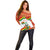 Bolivia Independence Day Off Shoulder Sweater with Flag Colors and August 6 Celebration Design