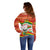 Bolivia Independence Day Off Shoulder Sweater with Flag Colors and August 6 Celebration Design