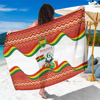 Bolivia Independence Day Sarong with Flag Colors and August 6 Celebration Design