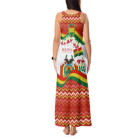 Bolivia Independence Day Tank Maxi Dress with Flag Colors and August 6 Celebration Design