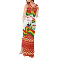 Bolivia Independence Day Tank Maxi Dress with Flag Colors and August 6 Celebration Design