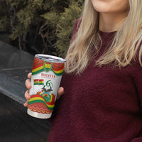 Bolivia Independence Day Tumbler Cup with Flag Colors and August 6 Celebration Design