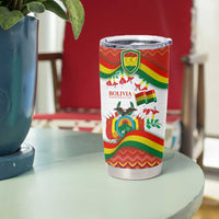 Bolivia Independence Day Tumbler Cup with Flag Colors and August 6 Celebration Design