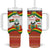 Bolivia Independence Day Tumbler With Handle with Flag Colors and August 6 Celebration Design