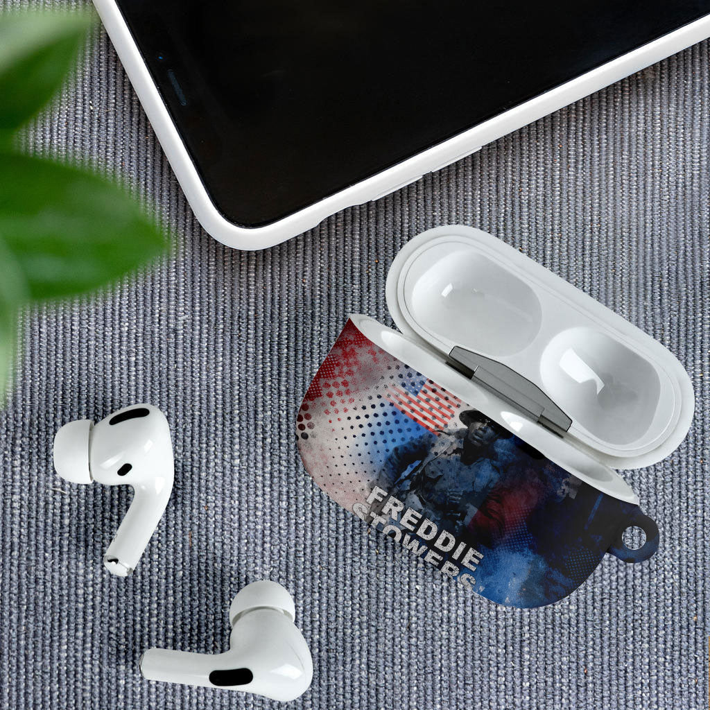 Freddie Stowers AirPods Case African American Military Hero - Medal Of Honor 157th Infantry Division