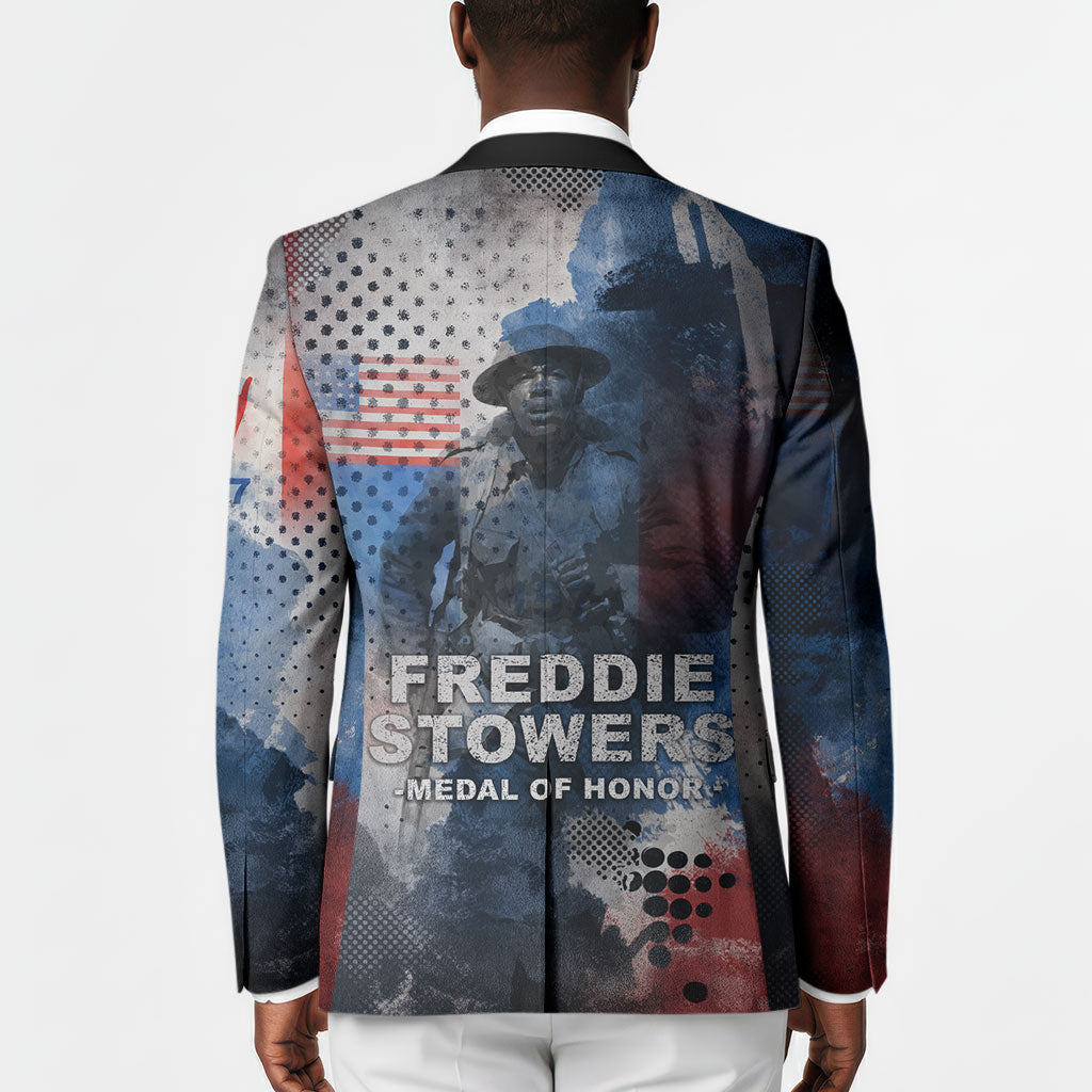 Freddie Stowers Blazer African American Military Hero - Medal Of Honor 157th Infantry Division