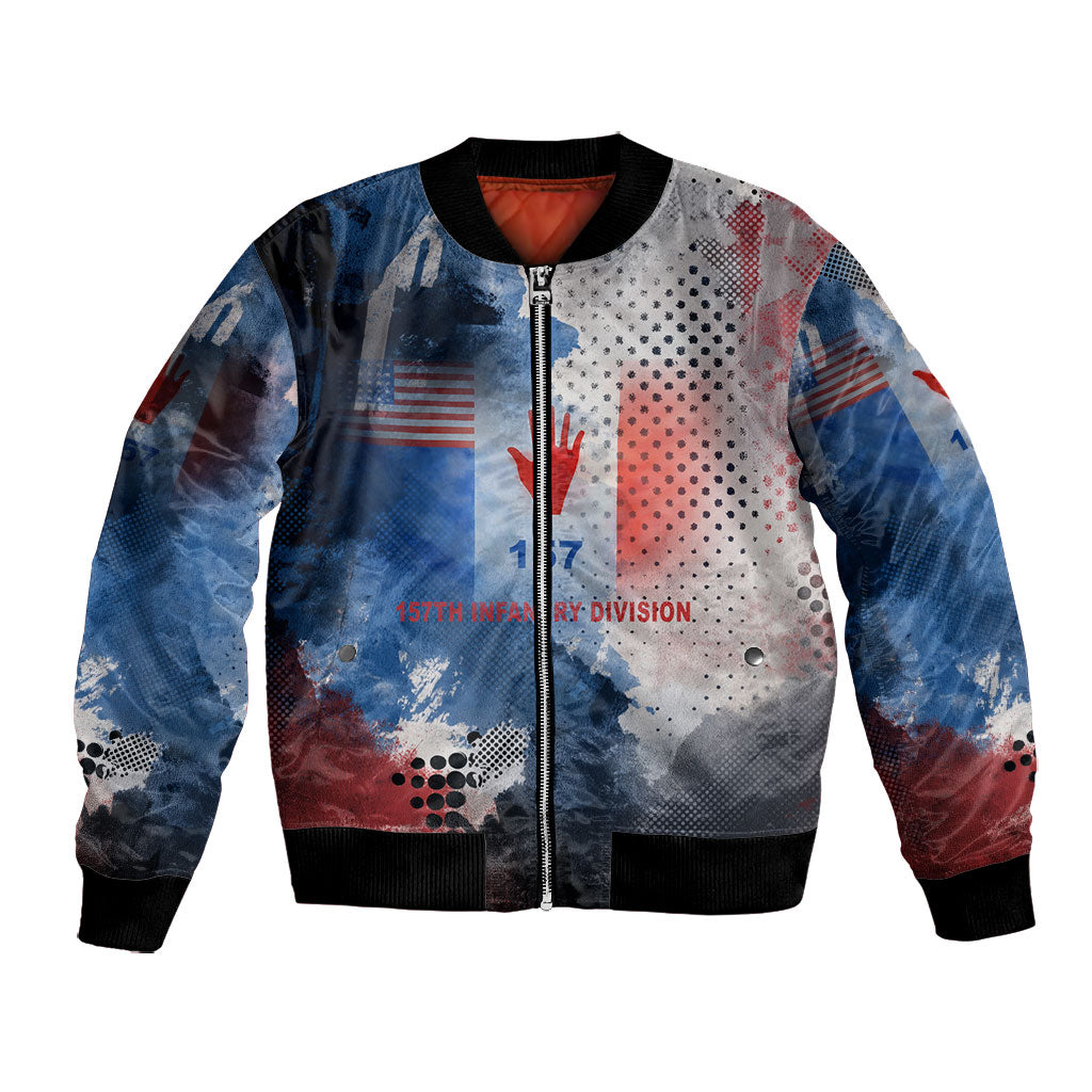 Freddie Stowers Bomber Jacket African American Military Hero - Medal Of Honor 157th Infantry Division