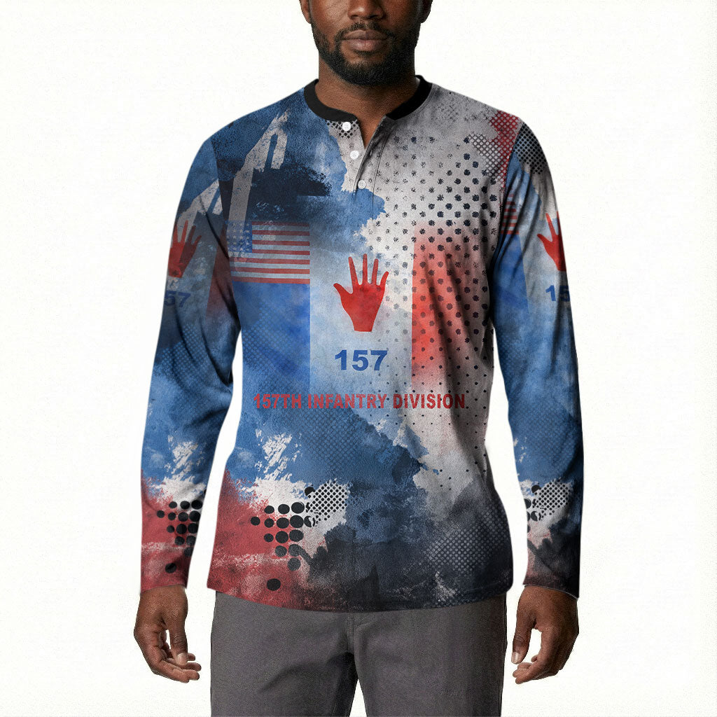 Freddie Stowers Button Sweatshirt African American Military Hero - Medal Of Honor 157th Infantry Division
