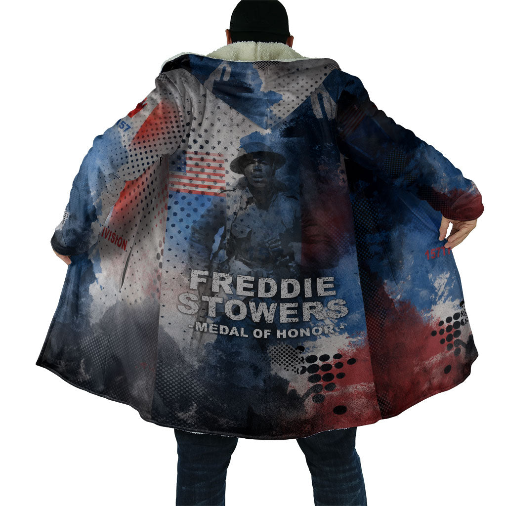 Freddie Stowers Cloak African American Military Hero - Medal Of Honor 157th Infantry Division