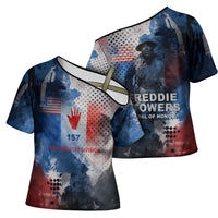 Freddie Stowers Cross Shoulder Shirt African American Military Hero - Medal Of Honor 157th Infantry Division