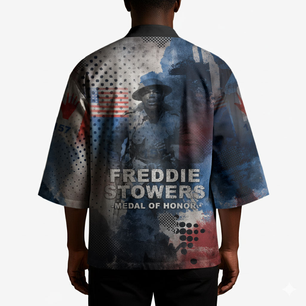 Freddie Stowers Kimono African American Military Hero - Medal Of Honor 157th Infantry Division