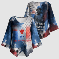 Freddie Stowers Kimono Sleeve Blouse African American Military Hero - Medal Of Honor 157th Infantry Division