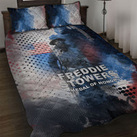 Freddie Stowers Quilt Bed Set African American Military Hero - Medal Of Honor 157th Infantry Division