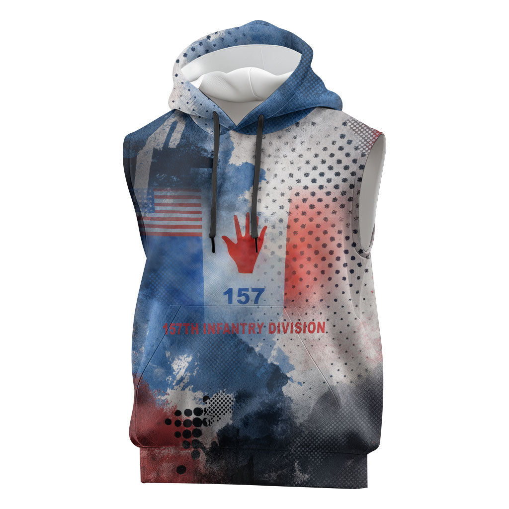 Freddie Stowers Sleeveless Hoodie African American Military Hero - Medal Of Honor 157th Infantry Division