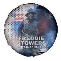 Freddie Stowers Spare Tire Cover African American Military Hero - Medal Of Honor 157th Infantry Division