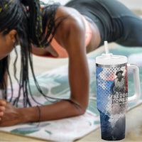 Freddie Stowers Tumbler With Handle African American Military Hero - Medal Of Honor 157th Infantry Division