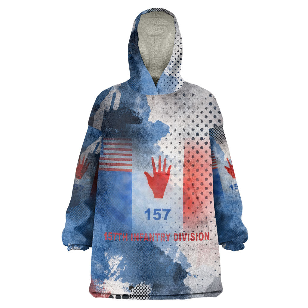 Freddie Stowers Wearable Blanket Hoodie African American Military Hero - Medal Of Honor 157th Infantry Division
