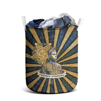 Freddie Stowers Laundry Basket Medal Of Honor Hero - Vintage Retro Sunburst - Military Valor Heritage