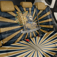 Freddie Stowers Back Car Seat Cover Medal Of Honor Hero - Vintage Retro Sunburst - Military Valor Heritage