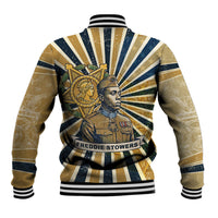 Freddie Stowers Baseball Jacket Medal Of Honor Hero - Vintage Retro Sunburst - Military Valor Heritage
