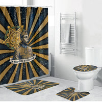 Freddie Stowers Bathroom Set Medal Of Honor Hero - Vintage Retro Sunburst - Military Valor Heritage
